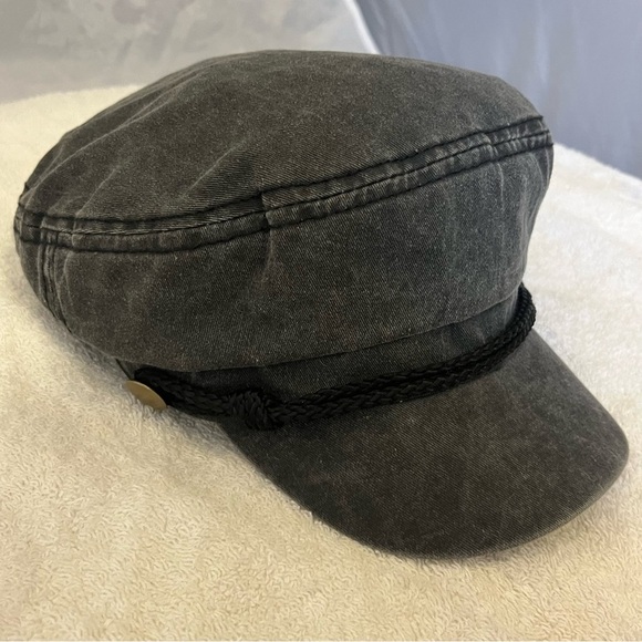 David and Young Gray Denim Cap with Black Trim - Picture 12 of 15